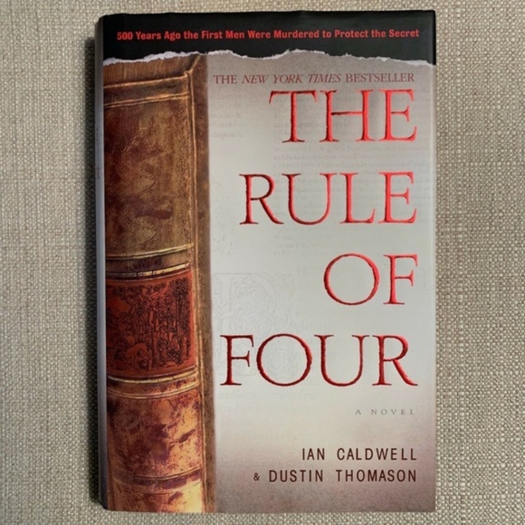 The Rule of Four by Dustin Thomason (Hardcover) Book Reading Library School - Picture 2 of 6